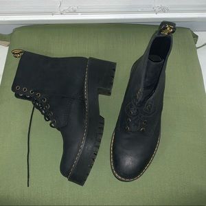 Dr. Martens, platform, size 9, black